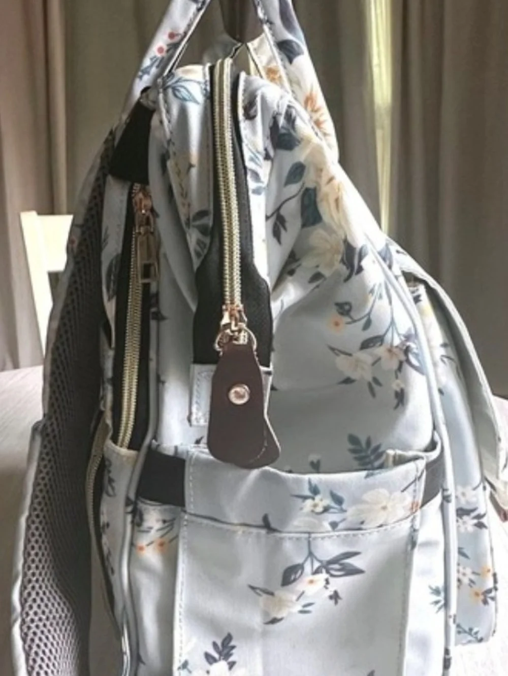 Floral Backpack Diaper Bag